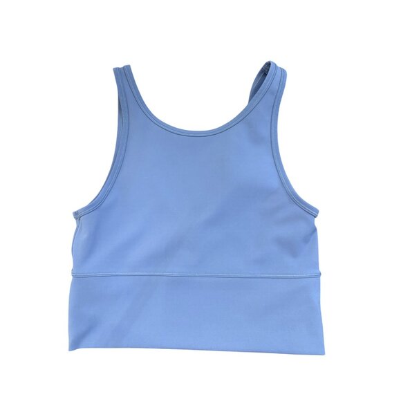Lululemon Women's 8 Water Drop Blue Power Pivot Tank Top Cropped - Picture 1 of 4